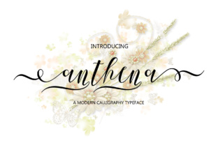 Anthena Script: A Modern Calligraphy Typeface for Editorial Elegance