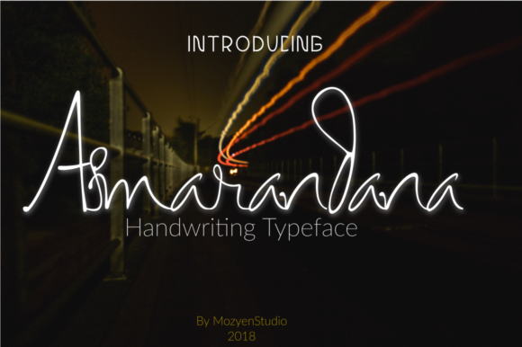 Asmarandana: A Handwritten Script for Elegant Editorial Design