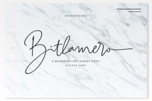 Bitlamero Script: A Designer’s Take on Handwritten Signature Fonts