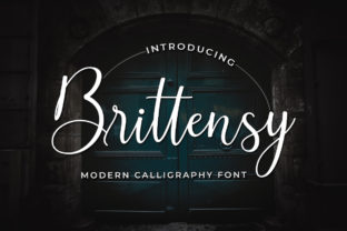 Brittensy: A Modern Calligraphy Script for Elegant Editorial Design