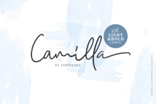 Camilla Family: A Modern Script Font for Crafters and Brand Designers