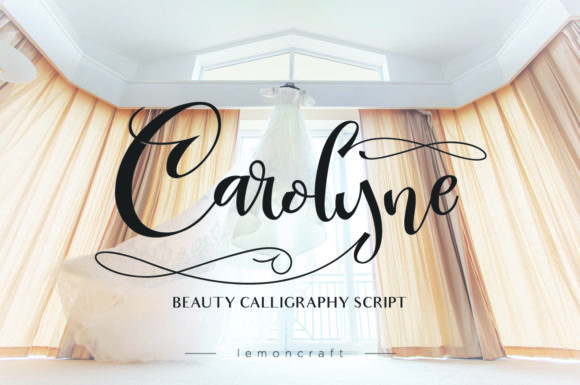 Carolyne Script Font for Elegant Wedding and Craft Designs