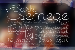 Csemege Typeface: Retro Script for Nostalgic Brand Campaigns