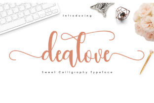 Dealove Script: Elevate Your Social Media Graphics with Sweet Calligraphy