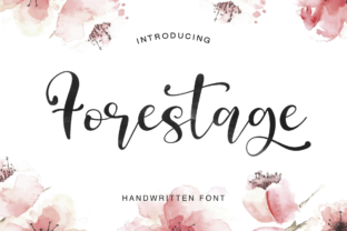 Forestage: A Fresh Handmade Script for Digital Branding