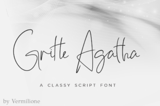 Gritte Agata: A Classy Script Family for Upscale Editorial Design