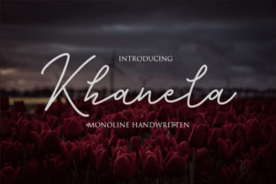 Khanela: A Handwritten Script Font for Editorial Design