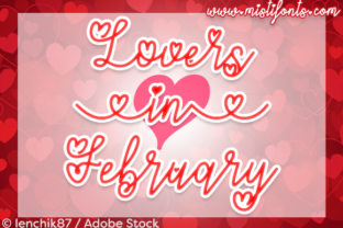 Lovers in February: A Romantic Script Font for Digital Branding