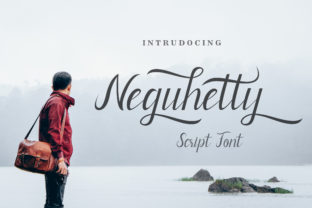 Neguhetty: A Script Handwritten Typeface for Chic Editorial Design