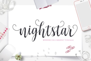 Nightstar Script: A Modern Handwritten Typeface for Makers