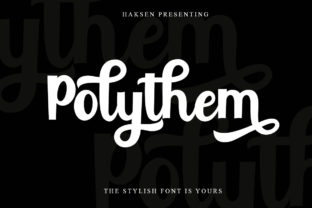 Polythem: A Bold Script Font for Modern Branding