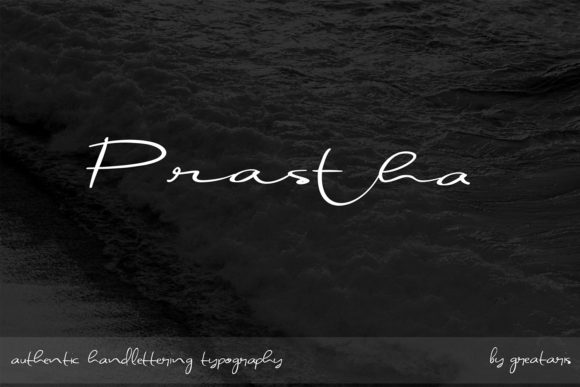 Prastha Handwritten Font for Authentic Brand Identity