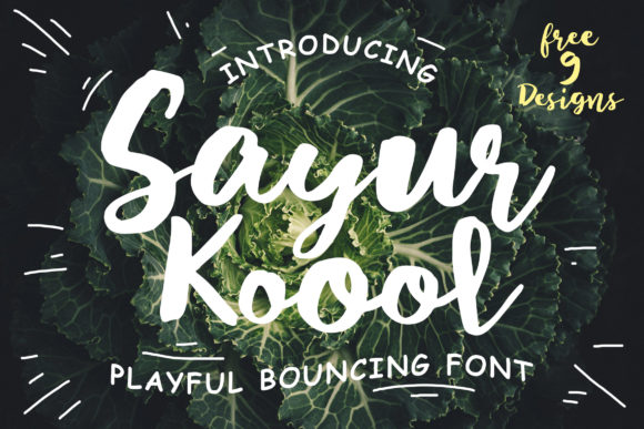 Sayur Koool: The Playful Bouncing Script for Modern Branding