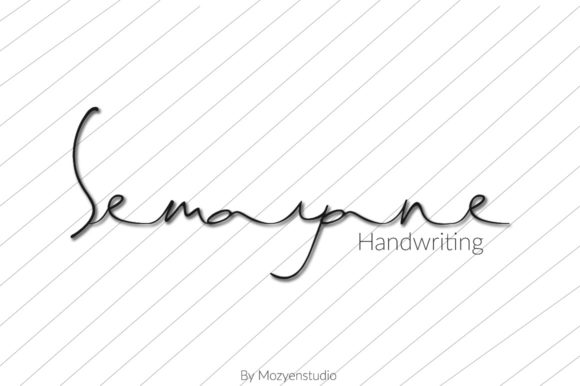 Semayane: A Minimalist Handwritten Script for Elegant Branding