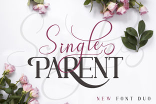 Single Parent Duo: A Script Handwritten Typeface for Editorial Design