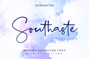 Southaste: A Modern Handwritten Script Font for Crafters and Designers