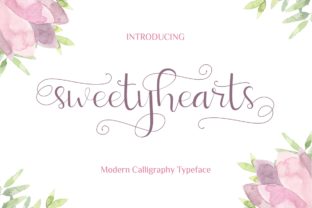 Sweetyhearts: A Modern Calligraphy Script for Elegant Branding