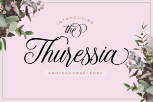 The Thuressia Script Typeface for Modern Branding Projects