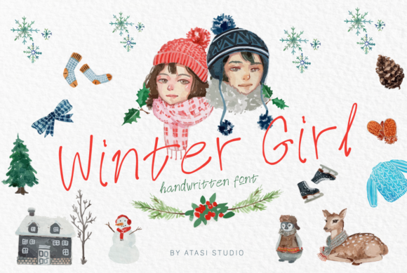Winter Girl: A Playful Script Handwritten Font for Seasonal Branding