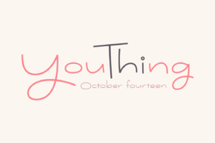 Youthing October Fourteen: The Perfect Script Handwritten Font for Crafters